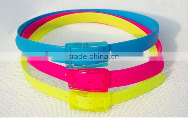Waist belt silicone pu leather belt
