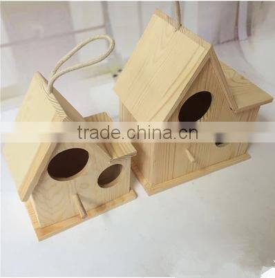New unfinished wooden bird nest for sale