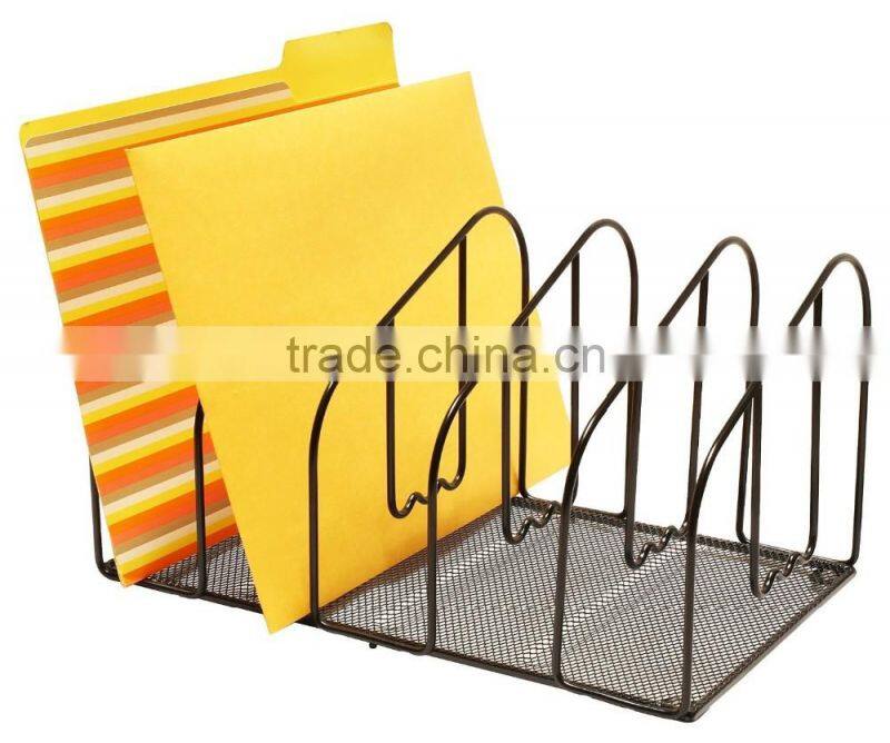 5 Upright Sections Assemble Mesh Office Desk Organizer