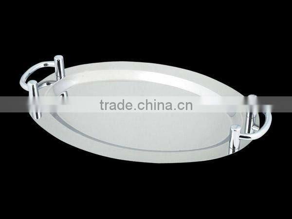 Elegant stainless silver plate for hotel using and low price