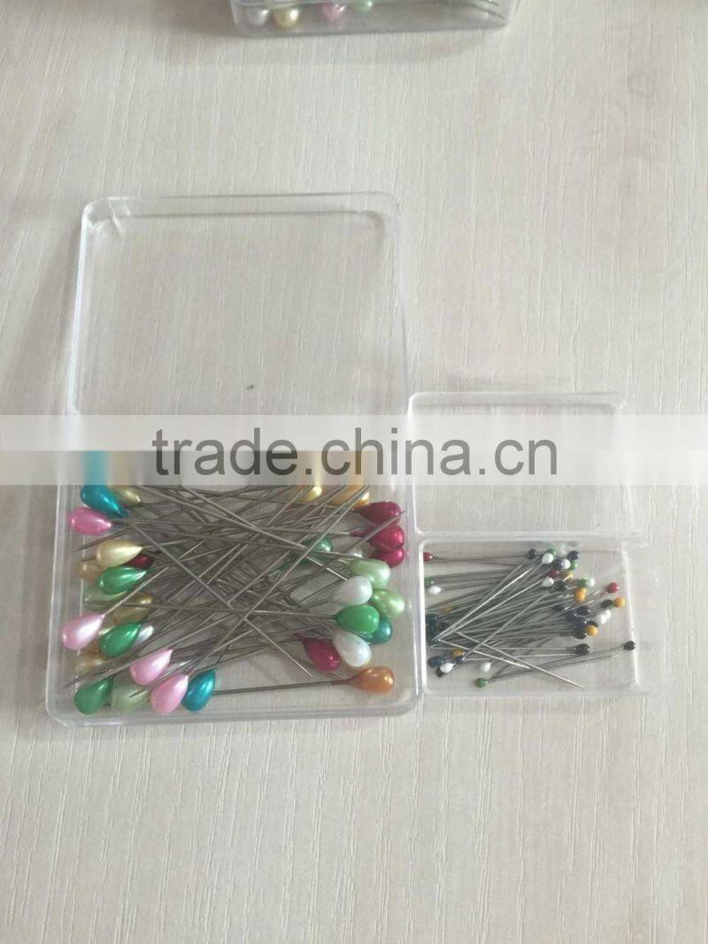 colorful decorative pearl head pin