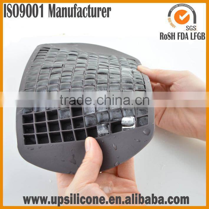 2015 hot selling new design food grade 160(10*16 )mini square silicone ice cube tray