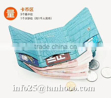 Sexy clip/sexy crocodile cute leather purse/sexy leather coin bag