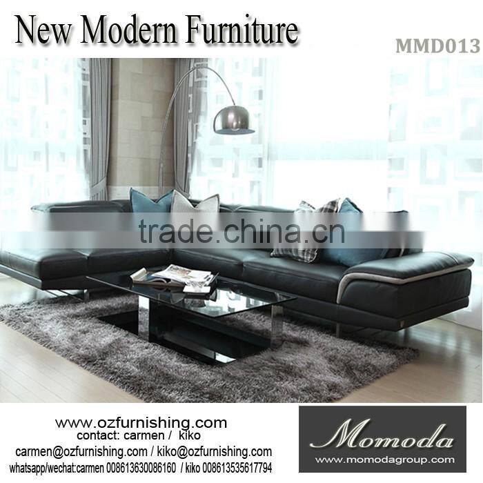 Buy sofa from China, modern Italian full leather sofa on sale for living room furniture