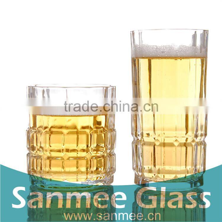 All Kinds of Bar Use Embossed Crystal Red Wine Glass