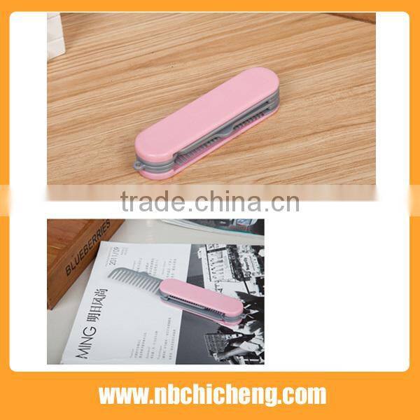 Multifunctional Hair Comb Knife Folding Comb And Mirror Set For Travel