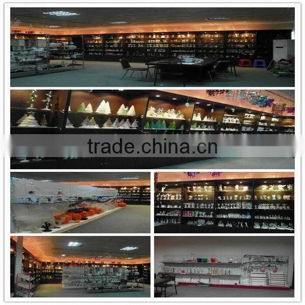 2016 hot sale three acrylic reindeer and sleigh Christmas decoration