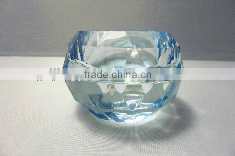Acrylic crystal heart shape candle holders for Valentine's Day decoration