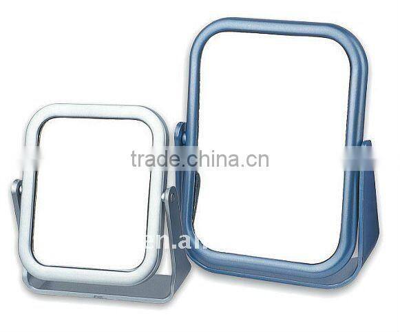 2011 rectangle double and sliver plastic Cosmetic Mirror