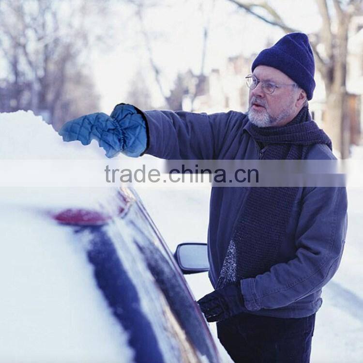 Winter thicken warm glove ice scraper car ice scraper