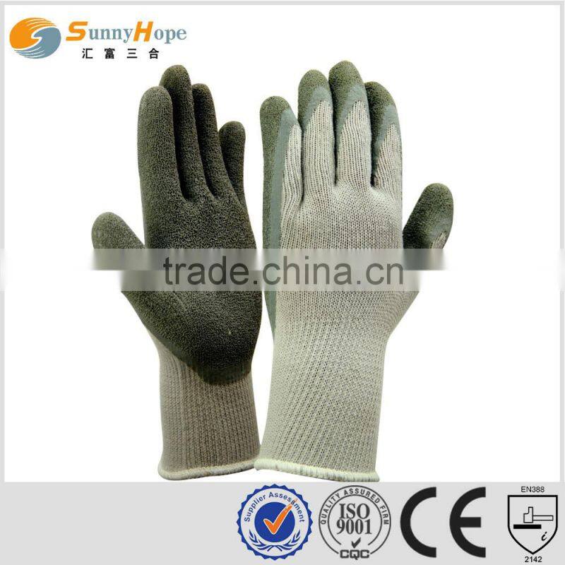 sunnyhope 10 Gauge Knit Glove with Textured Latex Coating Gripping