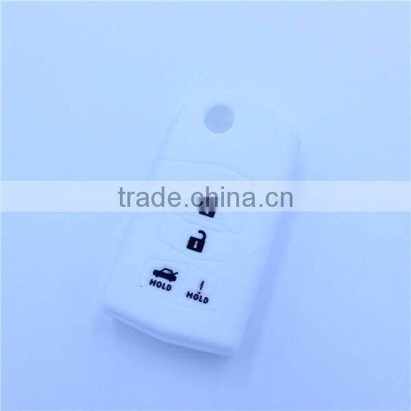 Silicone Cover key Holder fit for MAZDA 3 5 6 Flip Remote Key 4 Button