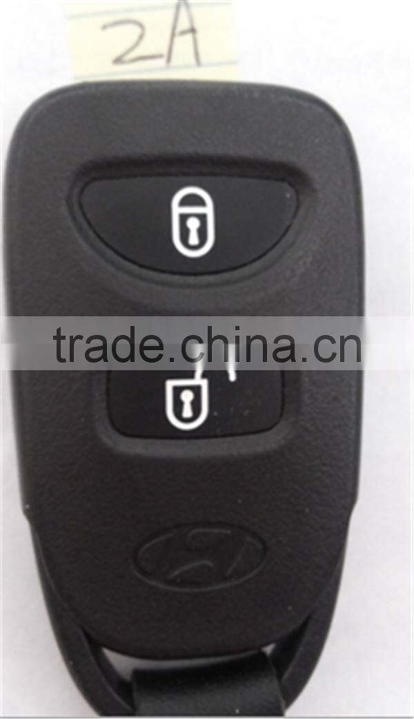 IN stock Silicone rubber key shell, key cover for hyundai 2 buttons