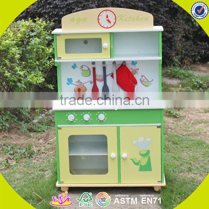 wholesale kids wooden miniature toy kitchen play set W10C114