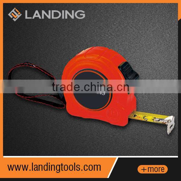 High quality Co-molded rubber case retractable measuring tape steel tape