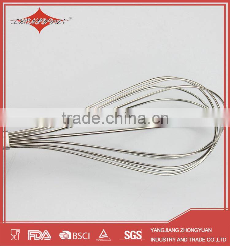 stainless steel kitchen egg whisk with ps handle