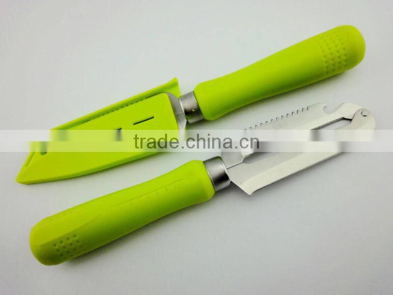 P054 3 in 1multi perpose with cover safe vegetable peeler in small size