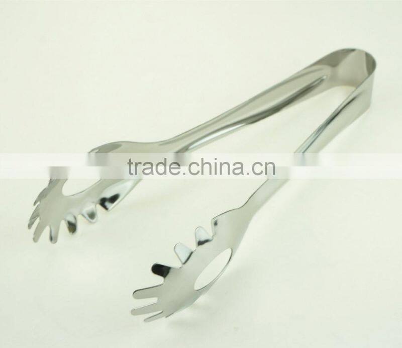 39013 Stainless Steel Kitchen Tongs BBQ Grill Food salad Tongs Spaghetti Tongs