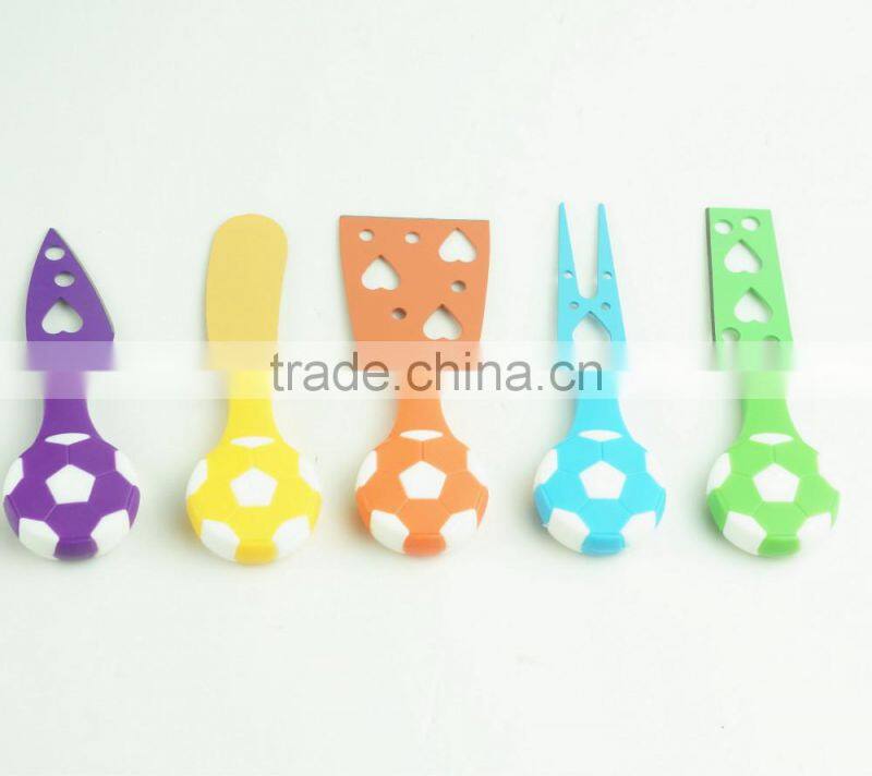 42198 5 Pieces Set Cheese Knives Steel Stainless Cheese Slicer Cheese Cutter