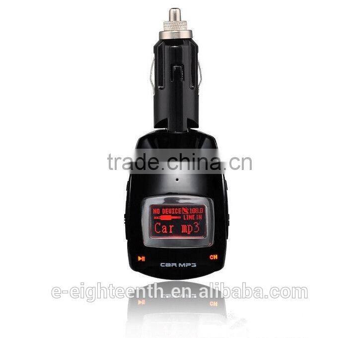2016 new Car Kit MP3 Player Wireless FM Transmitter Modulator USB SD MMC LCD Remote