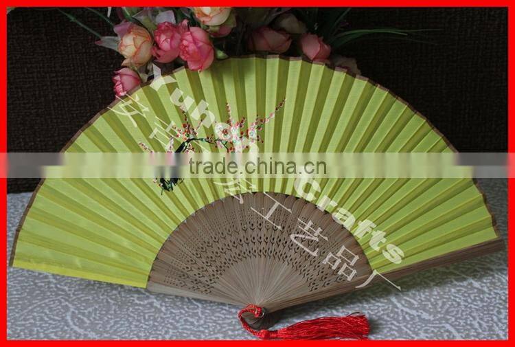 Popular bamboo crafts fabric fan