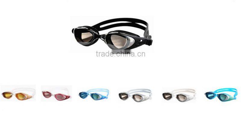 PC durable lens soft comfortable durable swimming goggles