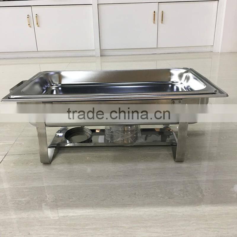 Lihong factory stainless steel mirror surface hot food warmer buffet server/chafing dish/chafer/buffet server