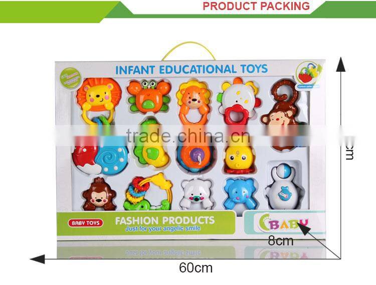 Hot selling baby toys rattle noise maker mini plastic rattle ball