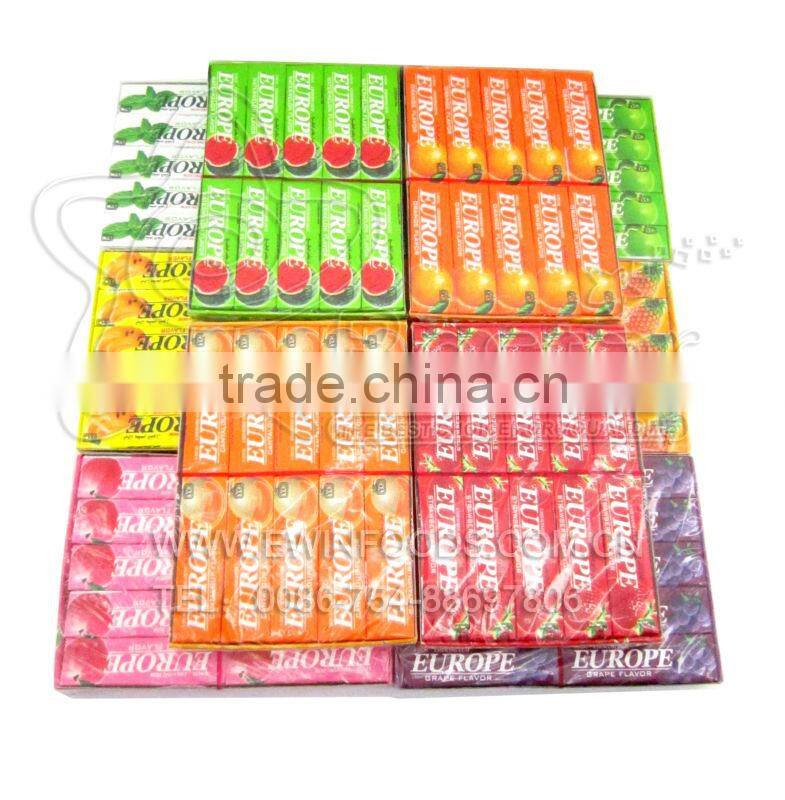 Hot Sale!!! Europe Cup 5 Sticks Chewing Gum Candy