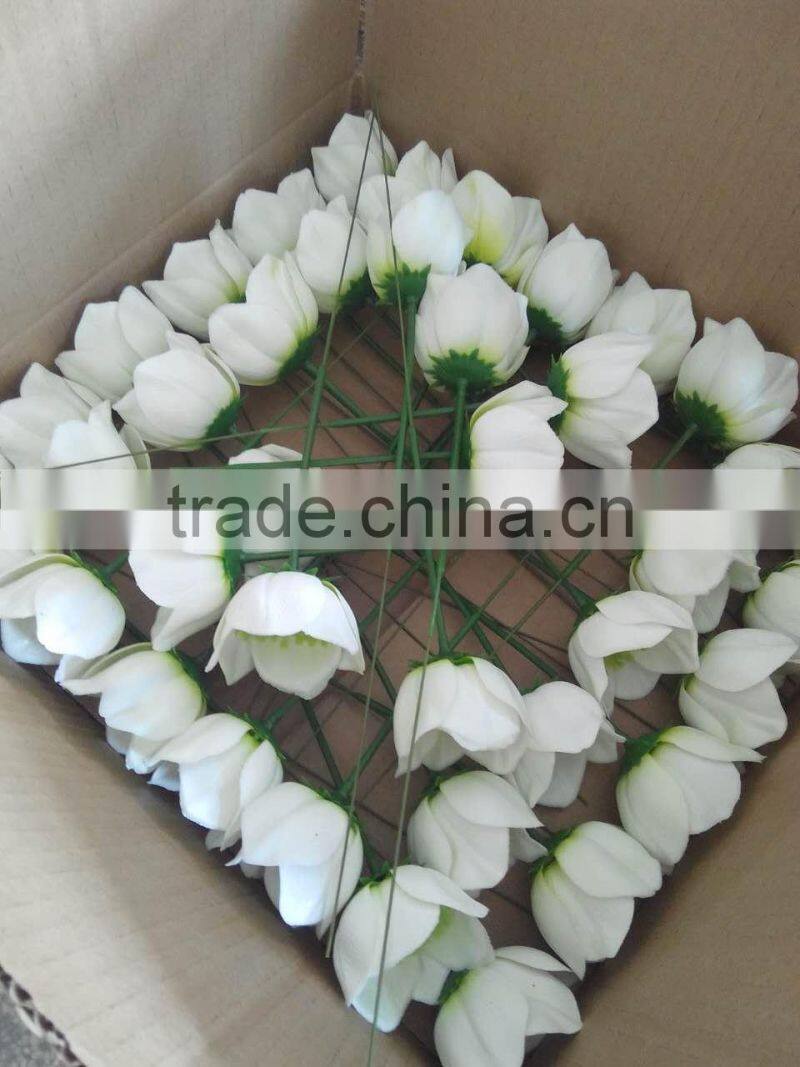 Hot Sale Big Christrose Hvid Single Decorative Artificial Sakura Flower Customized