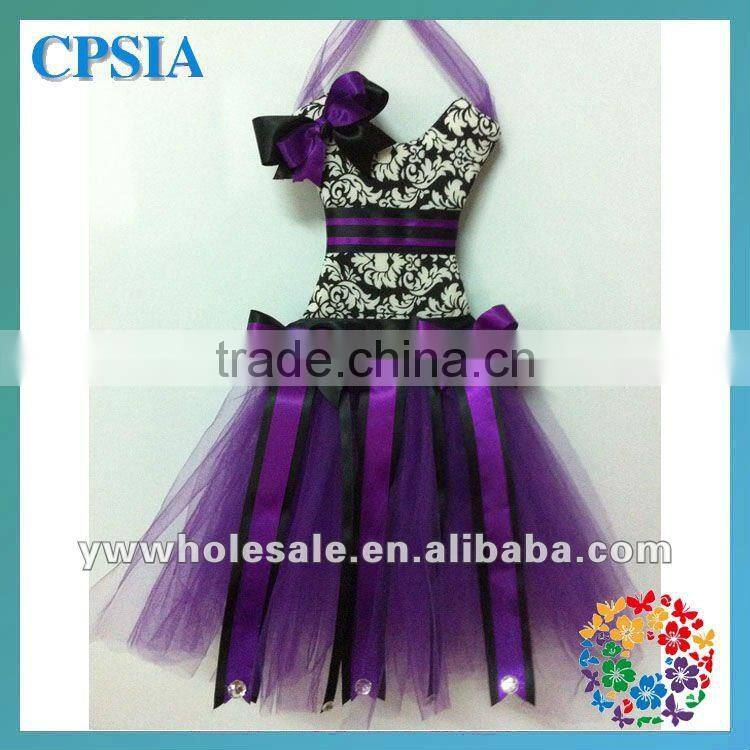 Christmas new red with green sequin tutu bow holder with many style