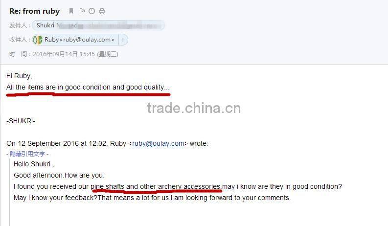 12~14cm Flu Flu Arrows Pine Cresting Arrows With Four Turkey Fletchings