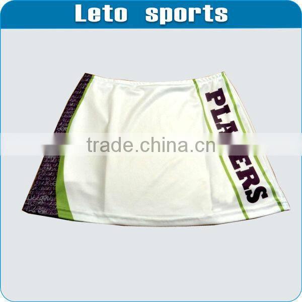 custom digital print sports skirts moisture wicking light weight