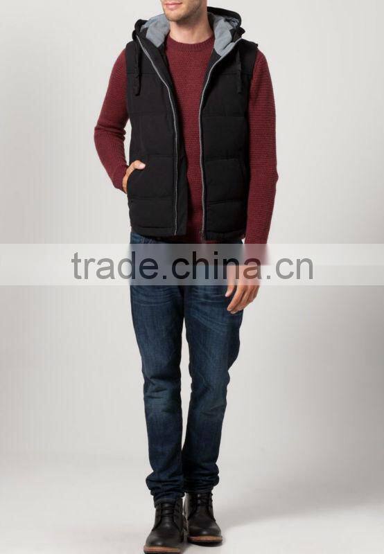 leather jacket men sleeveless