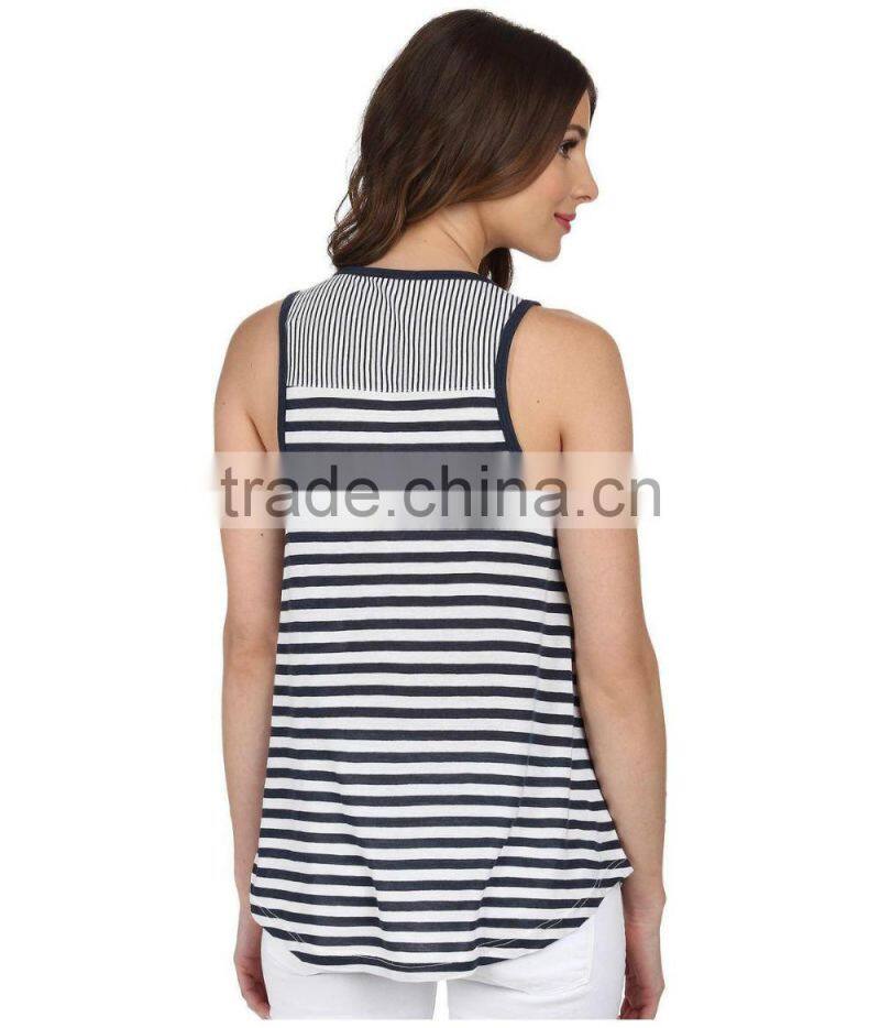 Guangzhou garment sublimation custom stringer tank top wholesale plain loose tank top for women in bulk