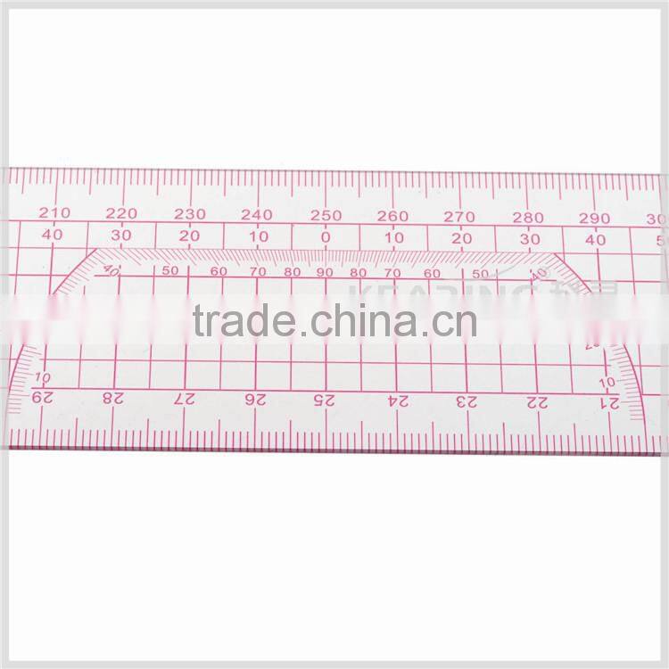 Kearing brand transplant flexible 5*50cm plastic sandwich line garment ruler for sewing design#8004