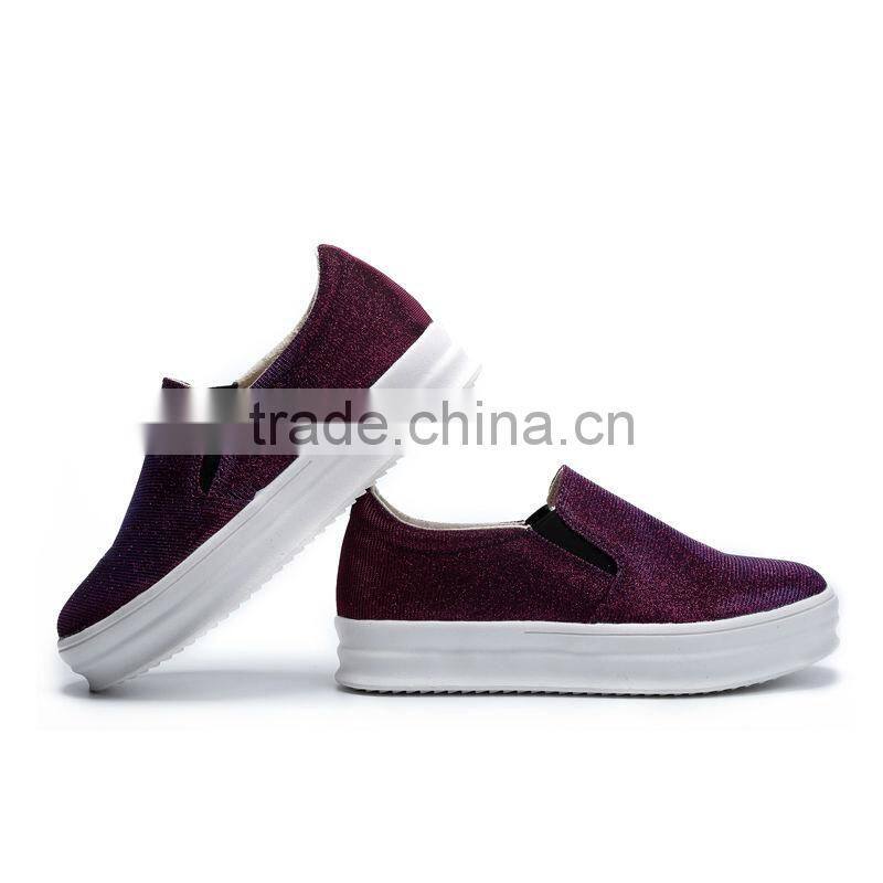 brand name loafers casual shoes women fashion high quality, from china factory casual women shoes sample for female
