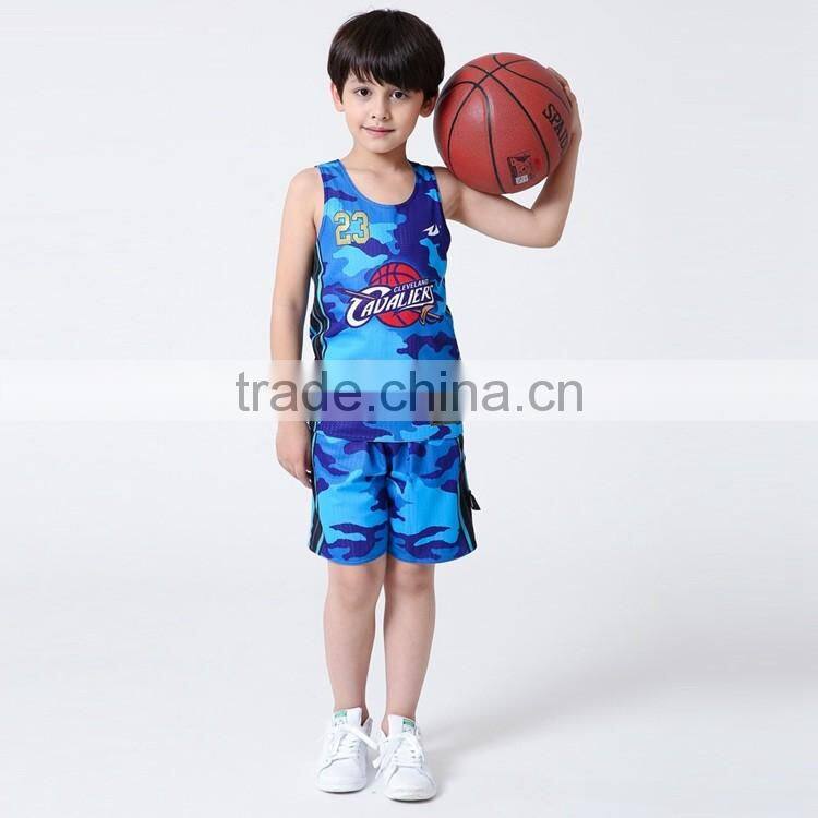 Kids wholesale reversible basketball uniforms with oem logos