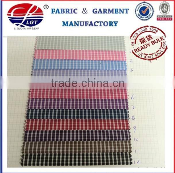 2015 spring 65%Spun Poly 35%Combed Cotton Stripe Shirt Fabric