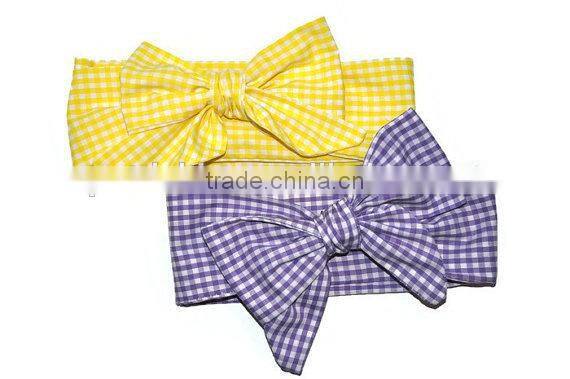 2017 New Fashion cotton knot messy bow baby girls headband