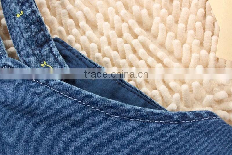 Fashion Baby Summer Pants Children Denim Short Overalls Kids Strap Jeans Pants