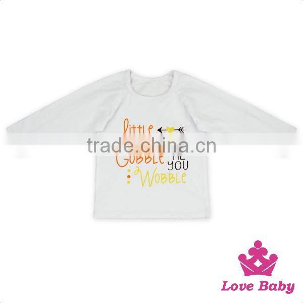 New Children Casual Wear Clothing Black Cotton Fabric Printed Alphabet Tank Tops Long Sleeve Baby Girl Boutique Outfits