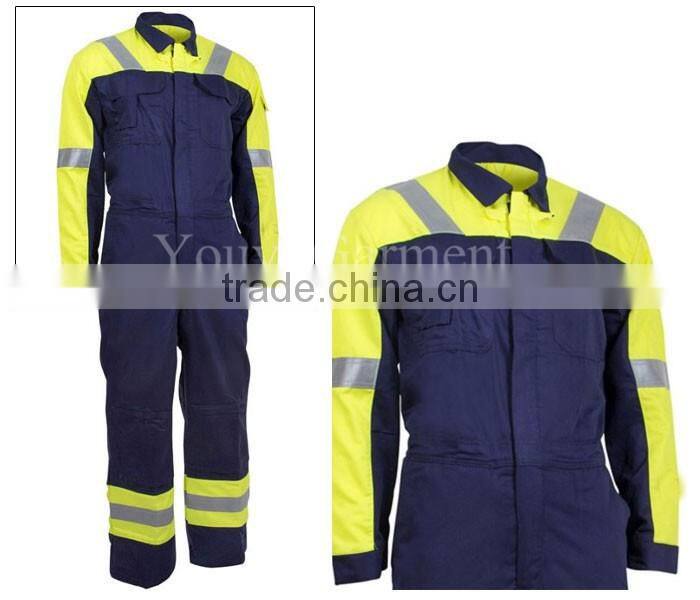 two-tone 50mm reflective tape T/C 290gsm FR coverall