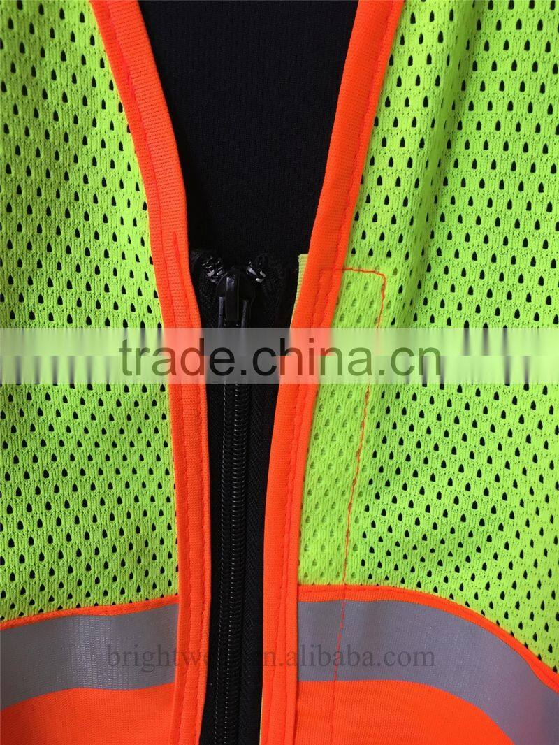 100% polyester ANSI mesh reflective safety vest