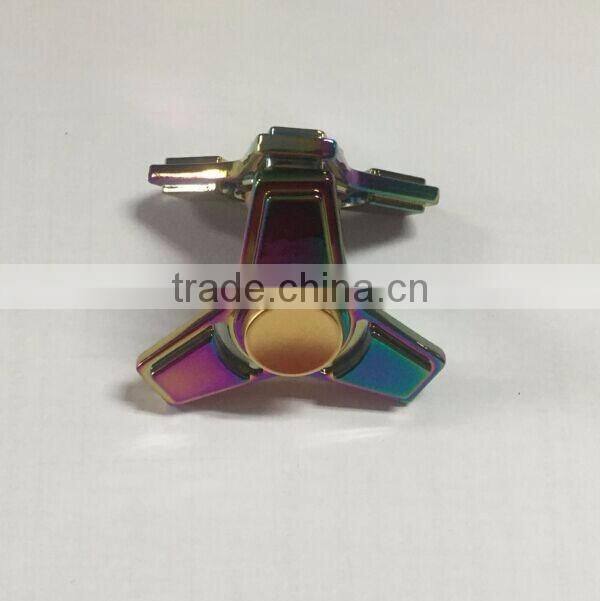 Rainbow zinc alloy finger spinner