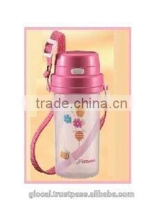 Japan Baby Kids 2way Straw Bottle Pink 370ml Wholesale