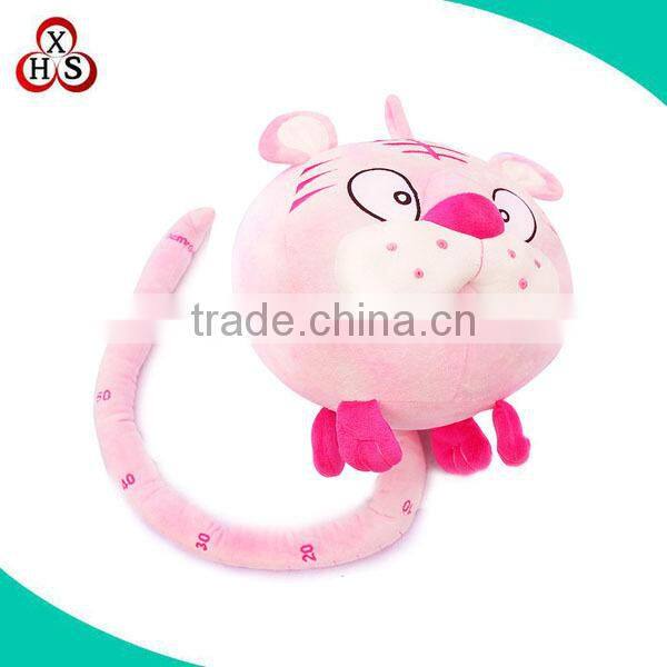 mini teddy bear with red heart plush keychain toy