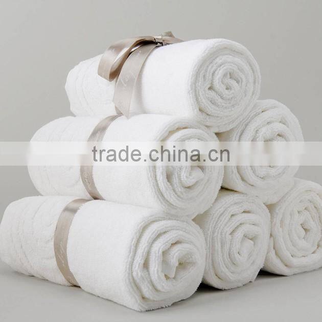 Fancy 100% Cotton Jarquard Dobby Border Bath Towel for 5 star hotel