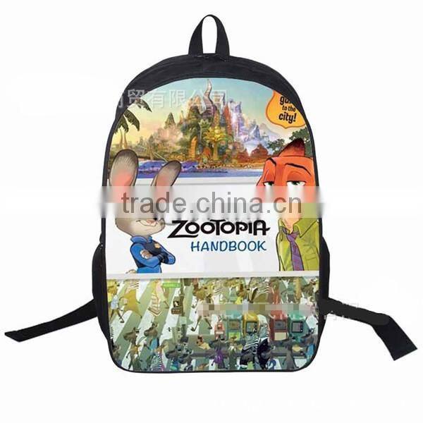 (Best Gift)New Movie Zootopia fashion Schoolbag for Children Factory Direct Sale wholesale Cartoon kids backpack