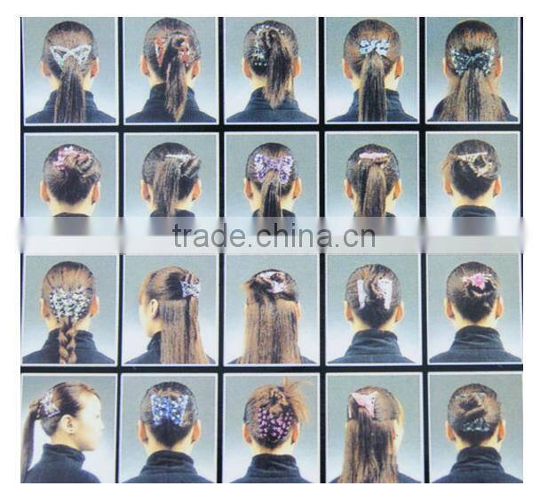 Wholesale Fashion Brown Elastic Wooden Beaded Magic Comb Jewelry